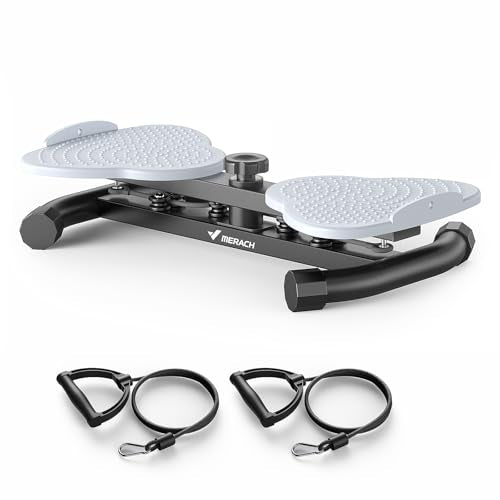 MERACH Waist Twister Machine Exercise, Ab Twist Board,300 lbs Capacity - color: Grey