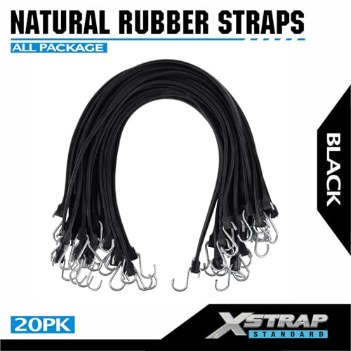 XSTRAP STANDARD 20PK 100% EPDM Bungee Cords 31" Natural Rubber Tarp Straps - size: 31''