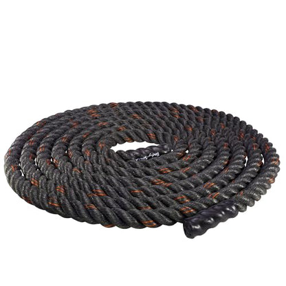 Body-Solid Fitness (BSTBR2040) Training Battle Ropes, Heavy Weighted for Home Gym for Working Out and Strength Workouts, 2 inch Diameter. 40 Ft. Rope