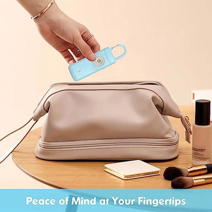Rechargeable Personal Alarm for Women, College Dorm Essentials - color: Aqua