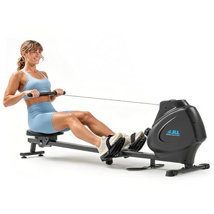 JLL Magnetic & Water Rowing Machine with SunnyFit App for Home - style: Magnetic