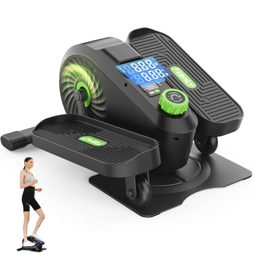 FUNMILY Under Desk Elliptical, Ellipse Leg Exerciser, Standing or Seated Mini Elliptical Machines, Portable Bike Pedal Exerciser for Seniors/Adults, Leg Workout Equipment for Home/Office