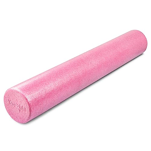 Yes4All Foam Roller, EPP High-Density Material, High Firmness Level, Back Roller for Athlete & Professional, Suitable for Full Body Massage, Yoga & Pilates, Fuchsia Rose, 36 Inch - color: Fuschia Rose, size: 36-inch (Pack of 1)