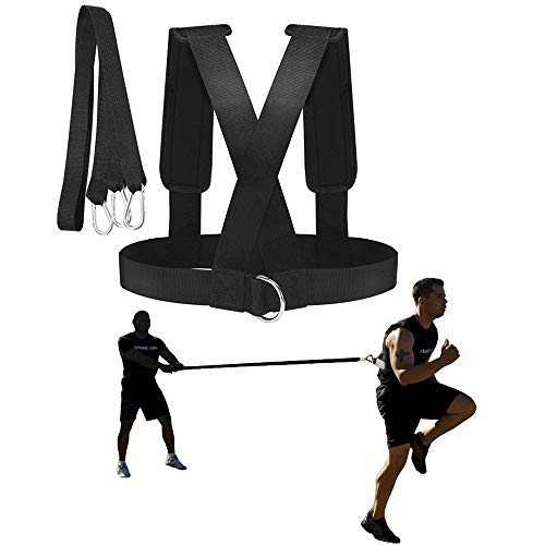 Sled Harness Workout Resistance and Assistance Trainer Physical Training Resistance Rope Kit Improving Speed, Stamina and Strength - color: 9.8FT