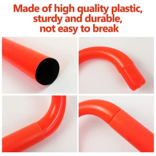 YEXEXINM 4 Pack Agility Speed Training Hurdles- 6" Detachable Agility Training Hurdles- Sports Practice Equipment for Athletes, Soccer, Basketball