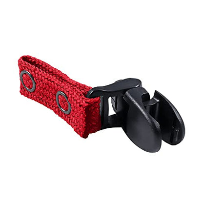 Hydration Pack Drink Tube Lanyard Clip - color: Red
