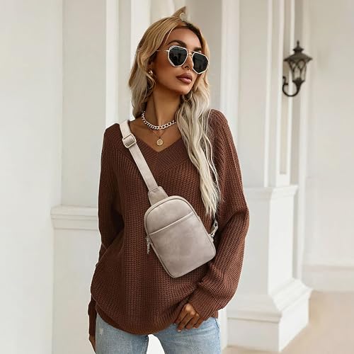 Crossbody Sling Bags & Fanny Packs - Women's Belt Bag Gifts - color: 1-grey