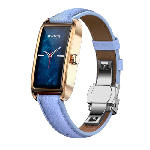 Fitness Trackers for Women Dainty Smart Watch Fitness Watch with Multiple Sport Modes Sleep Monitoring Heart Rate Monitor Step Counter Female Health for Android iOS - color: gold-blue