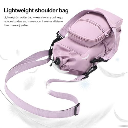 Water Bottle Holder with Strap, Portable Sling Bag with Phone Pocket, Water Bottle Accessories for Hiking Camping, Blue - color: Blue