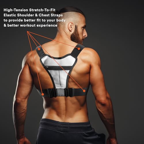 Fitdom Running Chest Pack for Men, Tactical Sports Utility Bag with Pockets - color: White, style: Locked‑in Comfort