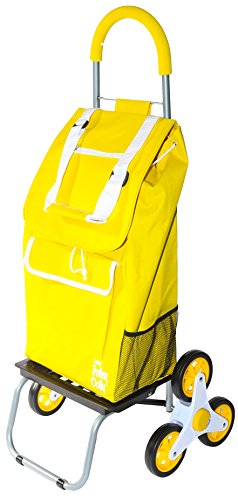 dbest products Stair Climber Trolley Dolly storage carts, Daisy - color: Daisy, style: Standard
