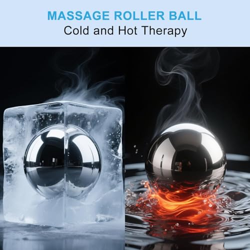 iECO Massage Ice Roller Ball Cold & Heat Therapy Plantar Fasciitis Roller - color: Blue+black