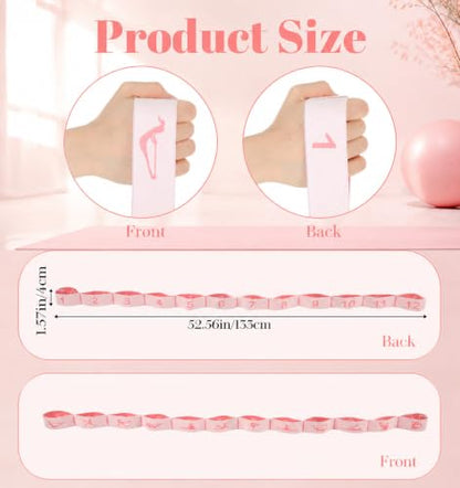 12 Multi Loop Stretch Band, Resistance Bands for Kids – Yoga, Pilates, Ballet, and Physical Therapy Stretch Strap for Flexibility and Exercise – Stretching Equipment for Dance and Fitness