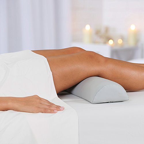 EARTHLITE Bolster Pillow Half Round – Durable Massage Bolster, 100% PU Upholstery incl. Strap Handle/Professional Quality for Massage Tables/Back Pain Relief - color: Amethyst
