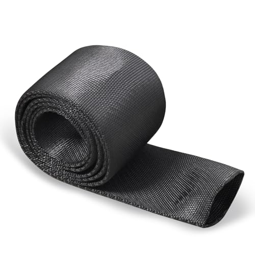 Flylin Universal Winch Rope Protector Winch Cable Cover 5cm/1.97in Width,1m - color: 5cm x 1m