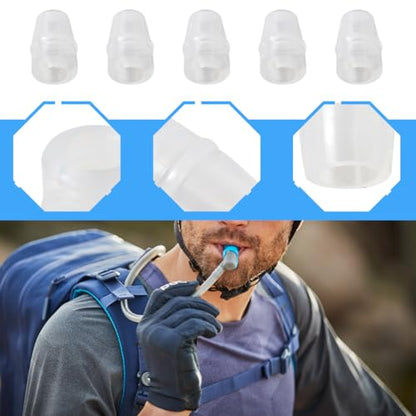 5pcs Replacement for Osprey Hydraulic Bite Valve, Hydration Reservoir Silicone Bite Spout Nozzles Fit for Nathan and Fit for Hydrapak