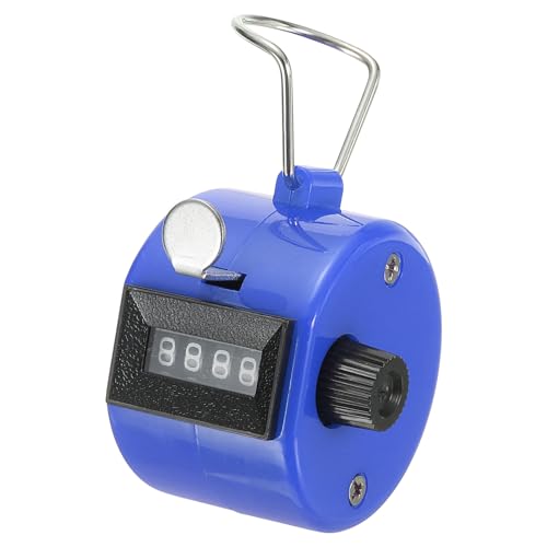 PATIKIL Clicker Counter, Handheld Tally Counter Mechanical Click Pitch Counter for Coaching Knitting, Golf, Lap, Fishing - color: Blue