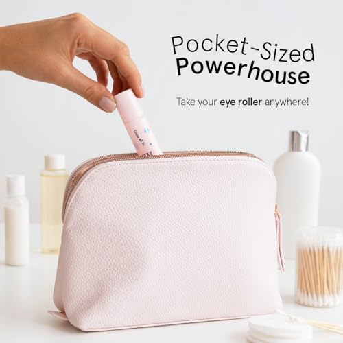 grace & stella Under Eye Brightener with Rose Quartz Rollerball - color: Moisturizing Eye Serum with Rose Quartz Ball