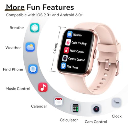 Smart Watches for Men (Android/iPhones), 120+ Sport Modes Fitness Tracker Watch with SpO2/Heart Rate Monitor, Steps/Sleep Tracker, 1.85" HD Smart Watch with Bluetooth Calls/Messages, 3ATM waterproof - color: Black