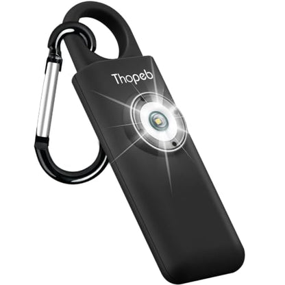 Personal Safety Alarm for Women – Superior Loud Siren & SOS Strobe - color: Charcoal Black