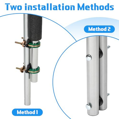 Trampoline Poles Replacement Enclosure Upper Lower 8-16ft