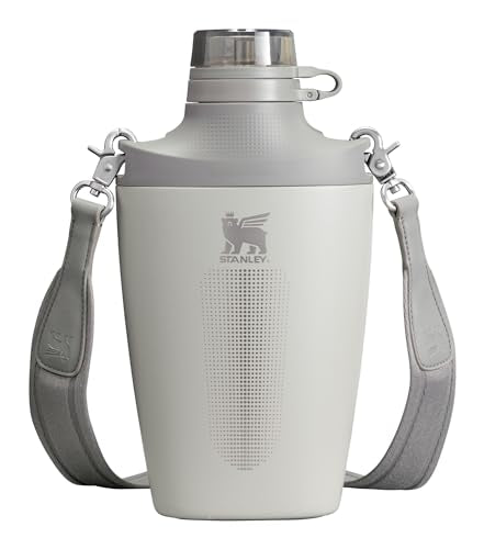 Stanley Cross Bottle 23 oz | Travel Water Bottle with Jacquard Strap | Leakproof Tritan Lid with Removable Straw | Insulated Stainless Steel | BPA-Free | Ash - color: Ash, size: 23 Ounces