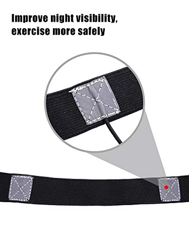 JOVITEC 2 Pack Race Number Belt with 6 Gel Loops, Black and Blue - color: Black