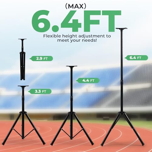 25.6" Cordless Race Clock for Running Events with Tripod
