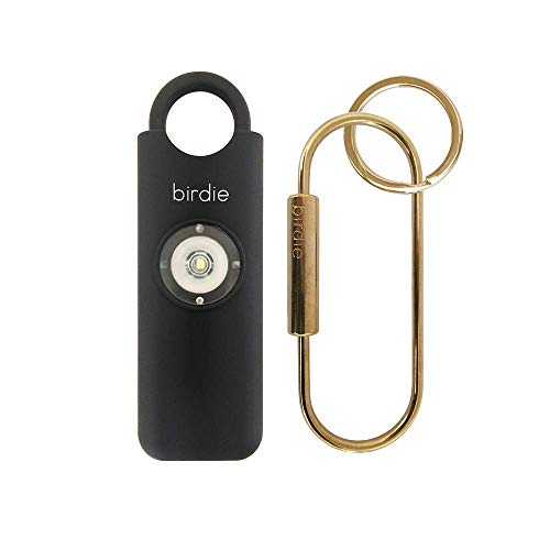She’s Birdie–The Original Personal Safety Alarm for Women by Women–Loud Siren, Strobe Light and Key Chain in a Variety of Colors (Charcoal) - color: Charcoal