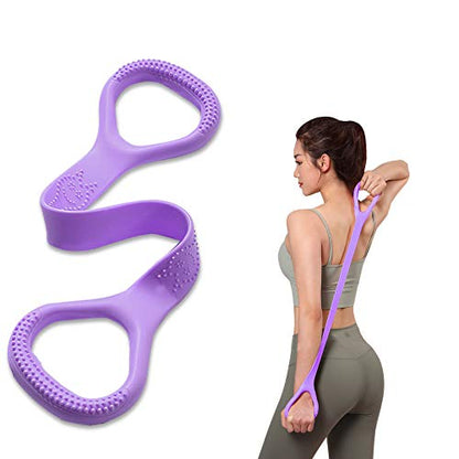 Figure 8 Fitness Resistance Band, Arm|Back Training Elastic Ropes - Pure Barre Workout Chest Arm and Shoulder Stretch Bands Exercise Equipment for Physical Therapy,Yoga,Pilates, Stretching