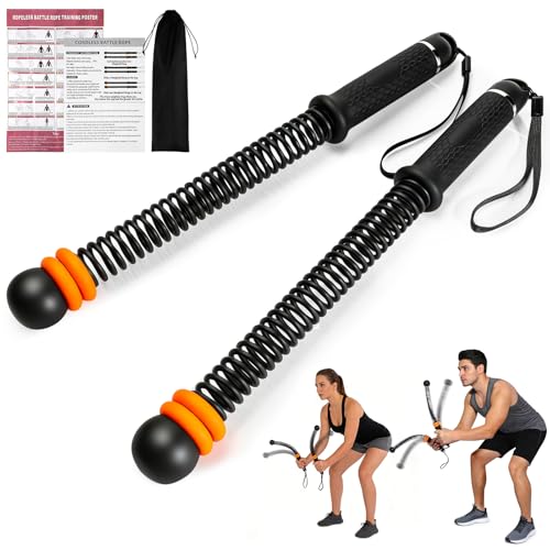 Weighted Ropeless Battle Ropes, Ropeless Battle Rope (Black and Orange)