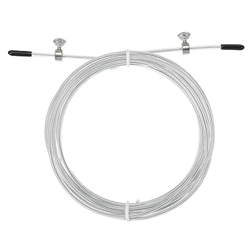 PATIKIL Speed Jump Rope Replacement Cable Professional Skipping Rope Steel Wire Replace for High Speed Jump Ropes - color: White