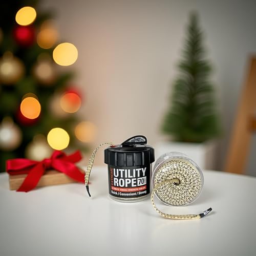 Rapid Rope Canister, 70ft Tan Tactical Paracord, 1100lb Test, USA Made - size: 70ft, style: Tan
