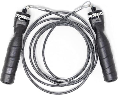 Rx Smart Gear Jump Rope - Black Ops Ergonomic Handles with Trans Black Cable Buff 3.4 | Jump Smart Weighted Speed Rope for Sports & Fitness, MMA, HIIT, Cardio Workout - size: Medium
