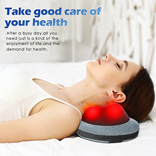 Papillon Back Massager with Heat,Shiatsu Pillow for Body Pain Relief Blue - color: Cyan Blue