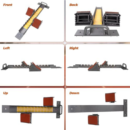 Starting Blocks with Premium Aircraft-Grade Aluminum Adjustable and Detachable Pedals Ideal for Running Enthusiasts Professional Track and Field Competitions - color: Yellow