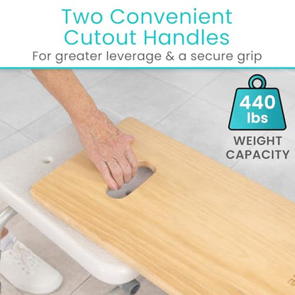 Vive Transfer Board (30" by 8") - Patient Slide Assist Device - size: 29.5x7x0.75