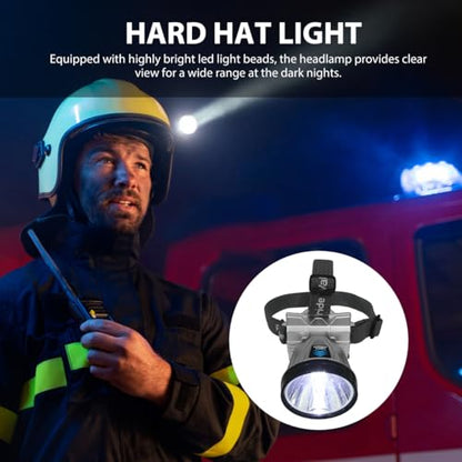 Sosoport Rechargeable Headlamp Headlamp Led Rechargeable with Hand Wave Sensor 3 Brightness Levels Digital Battery Display Adjustable Headband for Camping Hiking Outdoor Use