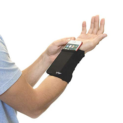 Sprigs Banjees 2 Pocket Wrist Wallet - color: Black / Black