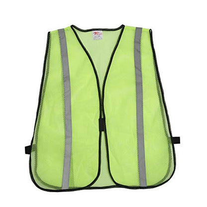 zojo High Visiblity Reflective Mesh Safety Vest Bulk 10 Pack - color: 10pcs-neon Yellow, size: One Size