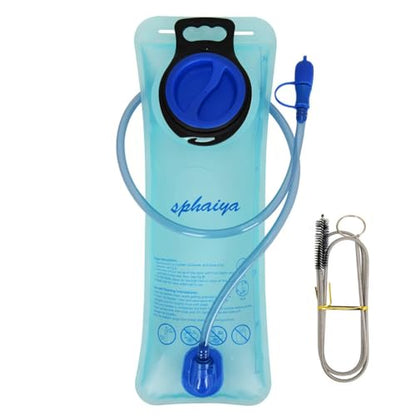 Hydration Bladder 2L-3L with Cleaning Brush - Wide Opening, Leak Proof Water Reservoir for Hiking Cycling Running Camping Backpack - BPA Free - size: 3L-Blue