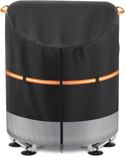Mini Trampoline Cover for Kids 66–72 Inch – Heavy Duty 600D UV Resistant Waterproof Protective Cover – Fits Round Backyard +Toddler, with Drawstring & Buckles (Black, Fits 66–72 in Mini Trampoline) - size: Fits 66–72 in Mini Trampoline