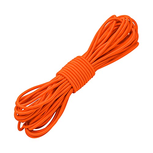 1/8" Bungee Shock Cords with Hooks,65 Feet Elastic Nylon Cords Kayak Stretch String Rope for Bikes,Tie Downs,Boating,Camping,Sunshades,Fitness and Outdoor Enthusiasts (1/8 inch x 32 Ft, Orange) - size: 1/8 inch x 32 Ft, Orange