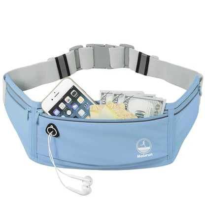 Slim Running Belt Fanny Pack, Phone Holder Waist Pack Money Belt - Blue - color: X Blue