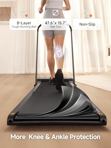 WalkingPad Foldable Walking Pad Treadmill with Handle Bar Under Desk