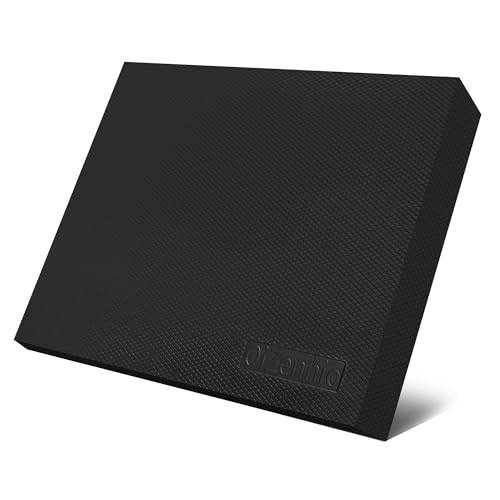 Professional Foam Balance Pad, Large Balance Pads for Physical Therapy, Foam Balance Board for Rehabilitation Stability Workout Knee and Ankle Exercise Strength Training - color: Black, size: XL(19.68x15.74x2.36in)