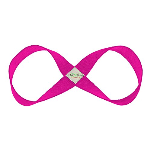 Infinity Yoga Strap for Stretching - Stretch - color: Dragonfruit, size: Small 13"-16"
