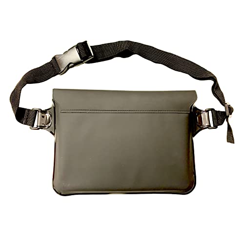 Waterproof Waist Pouch Dry Belt Bag Fanny Pack For Swim Surf Snorkel - color: Black