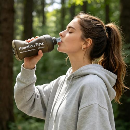 250ml Soft Flask, TPU Collapsible Soft Water Bottle for Hydration Pack, Running Vest, Leak-Proof Folding Water Bottle for Hiking Cycling Climbing Jogging- 1Pcs, Grey - color: 250ML Grey