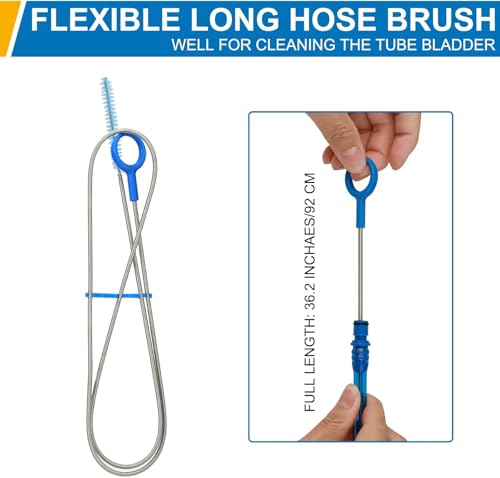 Hydration Bladder Cleaning Kit, Water Bladder Cleaner Set - 3 Brushes,Water Reservoir Backpack Cleaning Tools